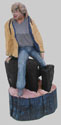 Click to see it big Rosine, Holzskulptur